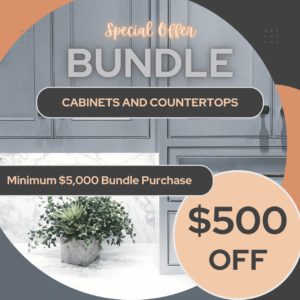 Sale countertop and cabinet bundle.